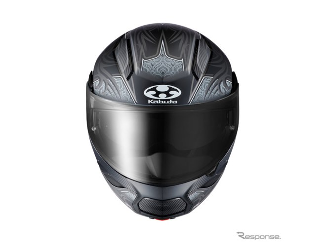オージーケーカブトのシステムヘルメット『RYUKI』、トライバル模様の