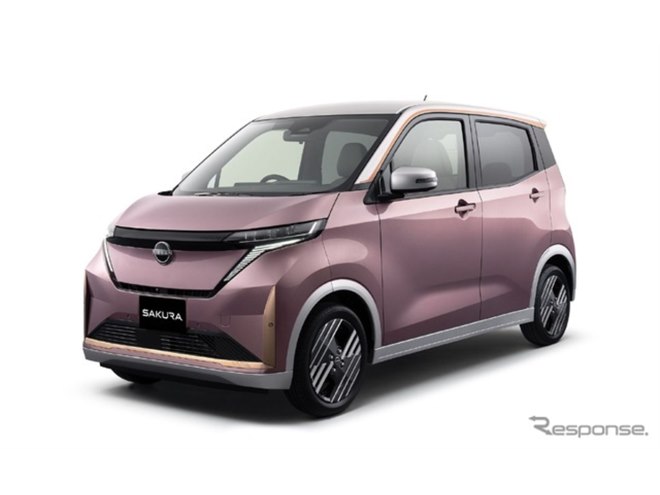 日産の軽EV『サクラ』がマイナーチェンジ、新色「水面乃桜」追加し今夏