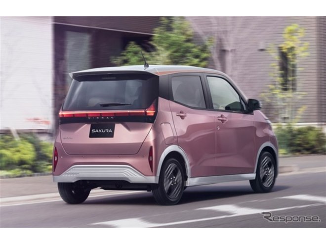 日産の軽EV『サクラ』がマイナーチェンジ、新色「水面乃桜」追加し今夏
