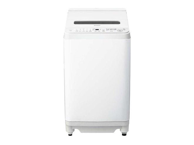 シャープ、デザイン一新で高さを抑えた全自動洗濯機「穴なし槽シリーズ