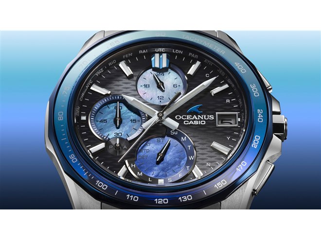カシオ、伝統的な阿波藍で大海の色彩を表現した「OCEANUS」限定モデル3