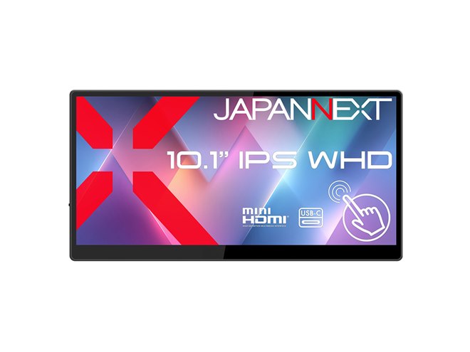 JAPANNEXT、1540×720表示で10点マルチタッチ対応の10.1型モバイル