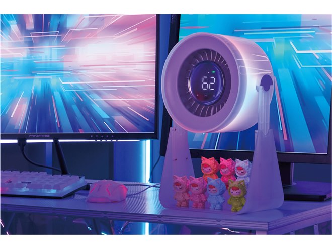アピックス、推しを飾って推し色に輝くサーキュレーター「ビッグラブ