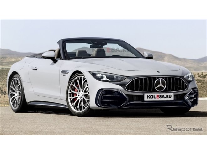 メルセデスAMG『SL』新型、より攻撃的に！…最終デザインをプレビュー
