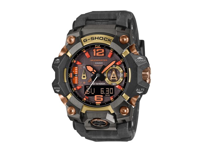 カシオ、G-SHOCK「MUDMASTER」からマグマと黄金の自然美を表現した