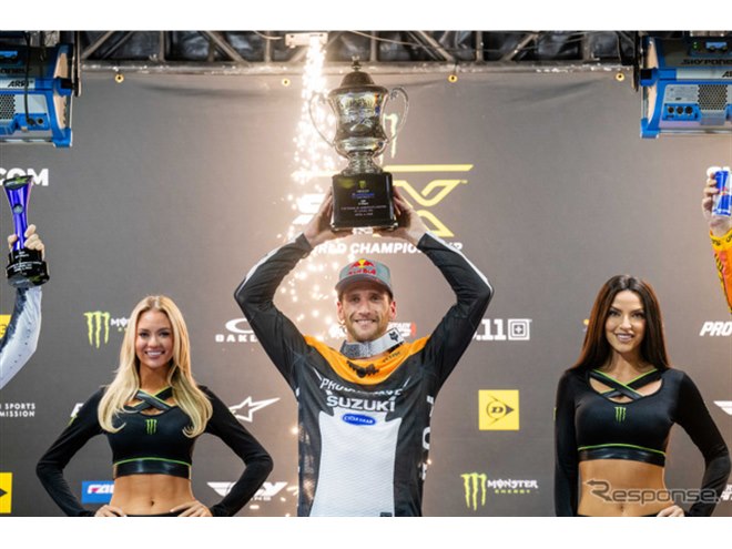 スズキのライダーが米モトクロスレース最高峰で16年ぶりチャンピオン