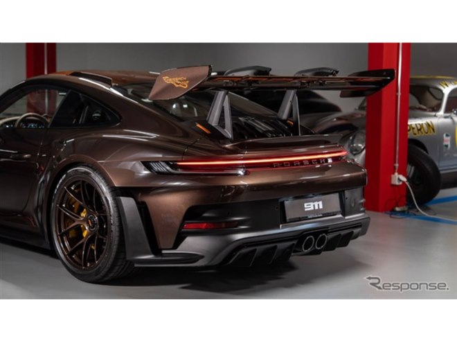 ポルシェ『911 GT3 RS』、特注の1台はマカダミアメタリック仕上げ