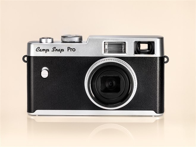 Camp Snap、4種フィルター切替ダイヤルを備えたスクリーンレスデジカメ