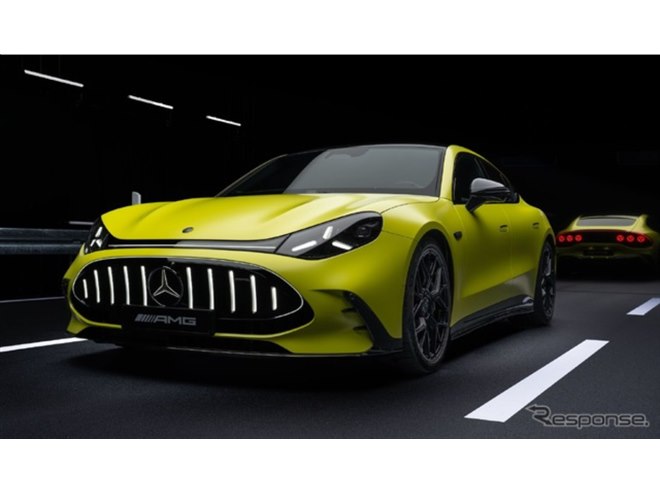 メルセデスAMG GT 4ドアクーペ新型、3モーター1169馬力のEVに…V8