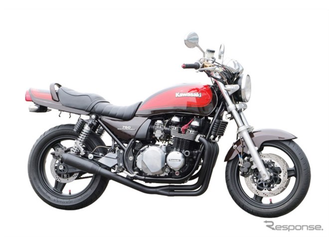 ナップス×モリワキ、『ゼファー750/RS』用モンスターブラックマフラー