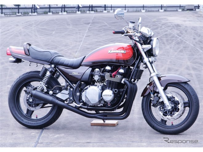 ナップス×モリワキ、『ゼファー750/RS』用モンスターブラックマフラー