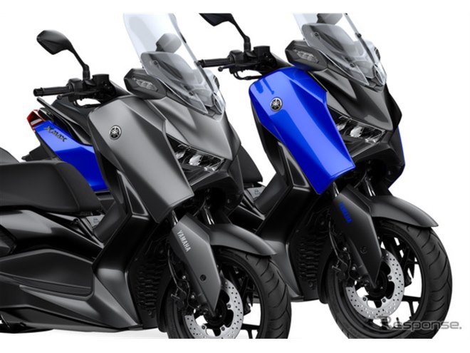 ヤマハのスポーツスクーター『XMAX』に新色登場、初の「ヤマハブルー