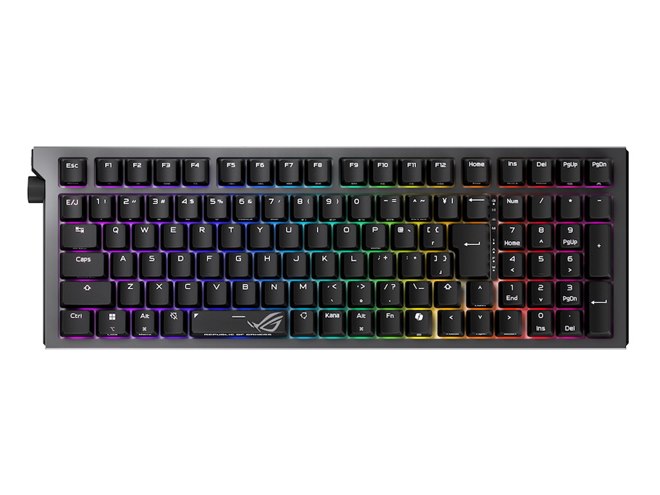ASUS VG258、キーボードマウスなど ASUS、メカニカルスイッチ採用のゲーミングキーボード「ROG Strix