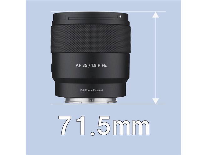 SAMYANG、F1.8の開放F値と重量216gの小型軽量設計を実現したEマウント