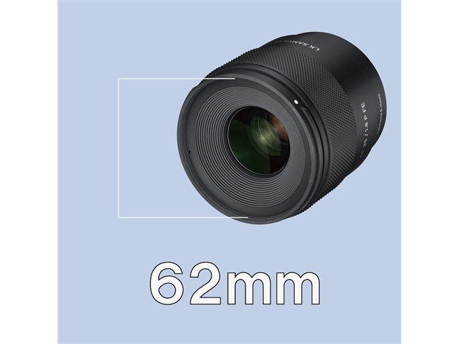 SAMYANG、F1.8の開放F値と重量216gの小型軽量設計を実現したEマウント