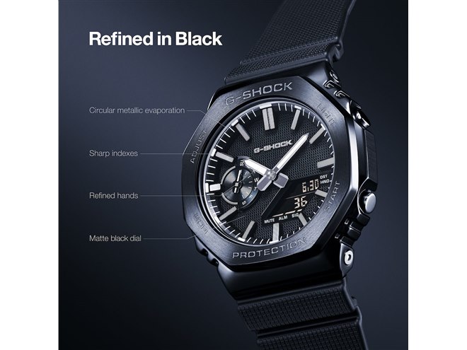 カシオ、G-SHOCK「2100」の上品な黒モデル「LUXE BLACK」 - 価格.com