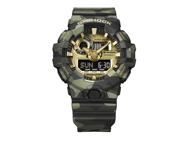 カシオ、カモフラ柄を配した「G-SHOCK」と「BABY-G」の新シリーズ