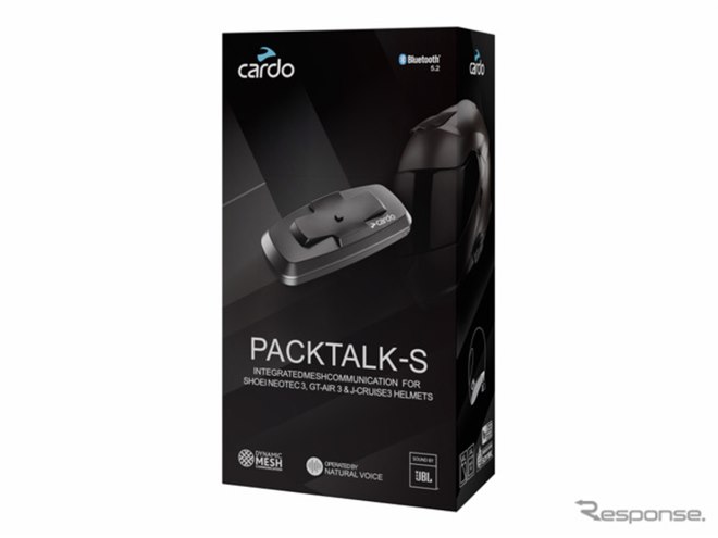 SHOEIヘルメットに一体装着！ カルド、新型インカム『PACKTALK-S』発売