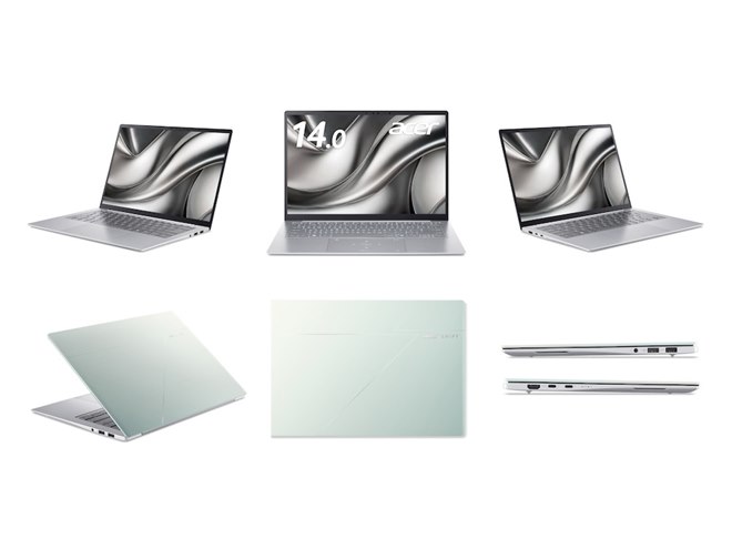 エイサー、Core Ultraを搭載した14型モバイルノートPC「Swift Edge 14