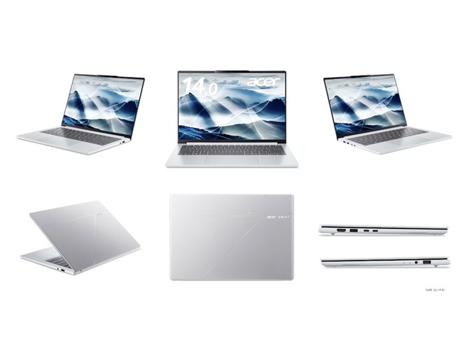 エイサー、Core Ultraを搭載した14型モバイルノートPC「Swift Edge 14