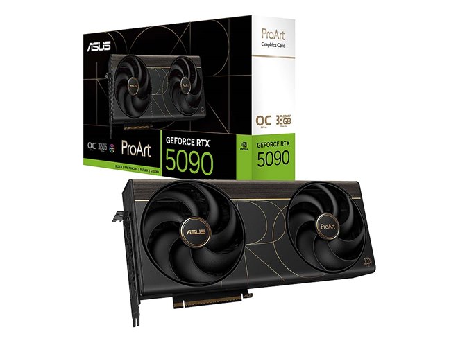 ASUS、最上位GPU「GeForce RTX 5090」を搭載したコンパクトなビデオ