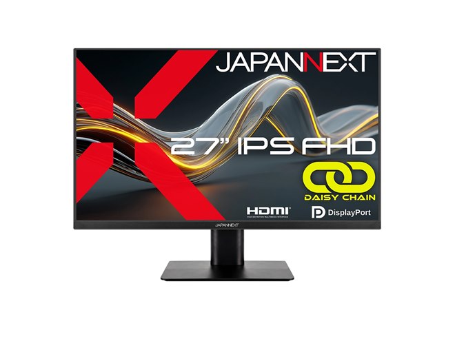 JAPANNEXT、デイジーチェーン対応の27型液晶モニター「JN-IPS27F-D