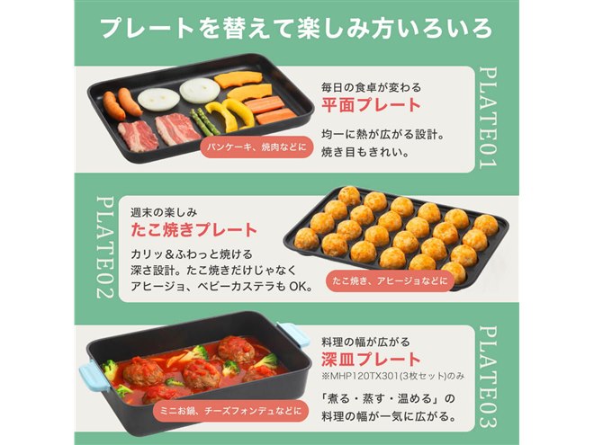 MAXZEN、着脱式プレートを採用したホットプレート2モデル - 価格.com