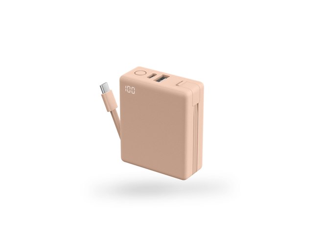 CIO、脱着式ケーブル内蔵モバイルバッテリー「CIO Mate Powerbank003