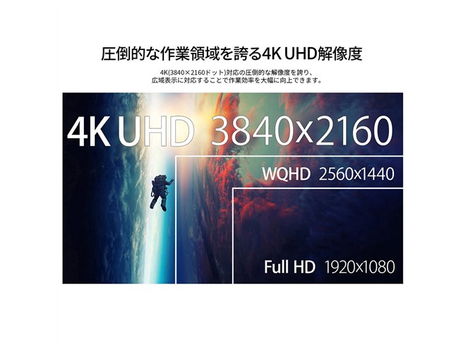 JAPANNEXT、昇降式多機能スタンドを備えた31.5型4K液晶モニター「JN