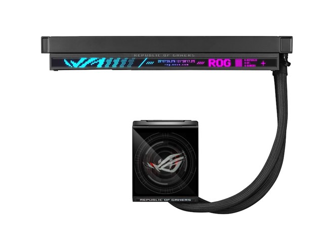 ASUS、5.08型液晶を搭載したCPU用水冷クーラー「ROG STRIX LC IV 360