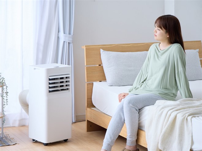 simplus、工事不要で設置できる移動式スポットクーラー「SP-AC02
