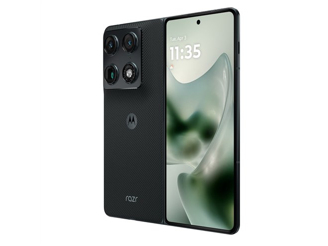モトローラ、約8.1型2Kメイン画面を備えた初の横折りフラッグシップス