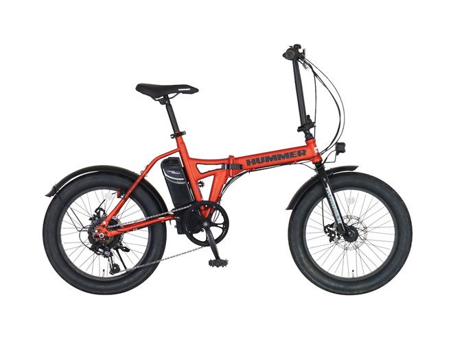 HUMMER、無骨なリンクル塗装を施した20インチ電動アシスト折りたたみ