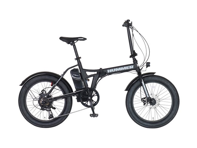 HUMMER、無骨なリンクル塗装を施した20インチ電動アシスト折りたたみ
