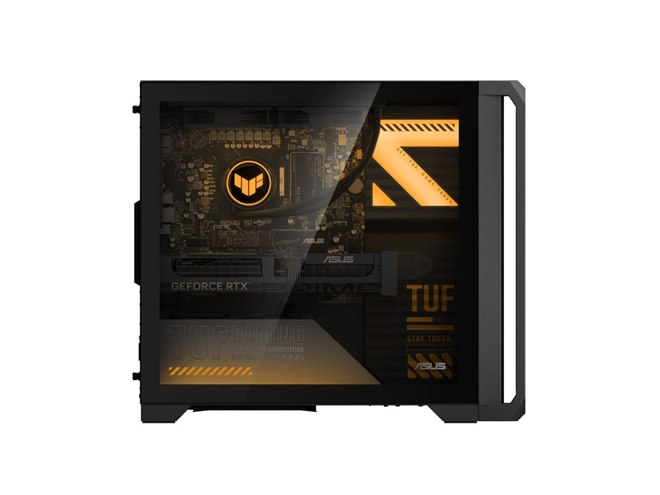 ASUS、約47Lミドルタワーを採用したゲーミングデスクトップPC「TUF