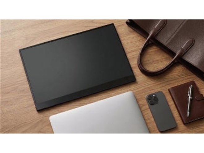 ソースネクスト、ワイヤレス接続に対応した15.6型モバイルディスプレイ