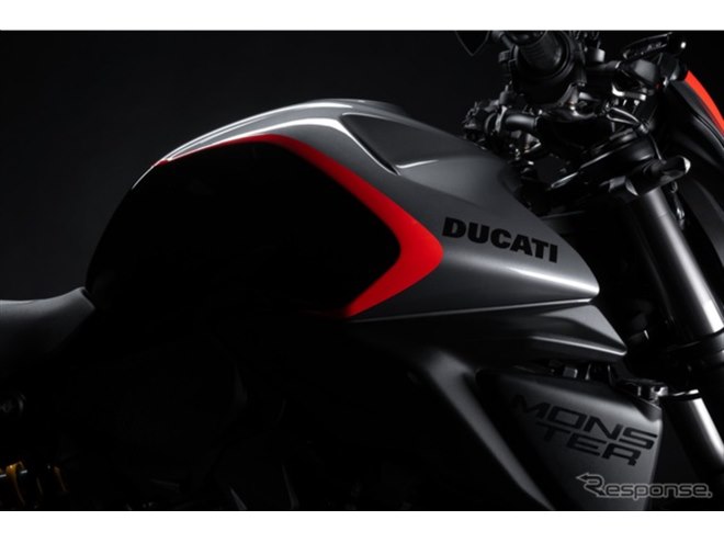 史上最軽量のV2エンジン搭載、新型ドゥカティ『モンスター＋』に