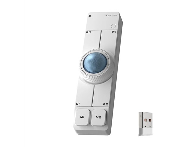 Keychron、共同開発のワイヤレストラックボールマウス「Keychron Nape
