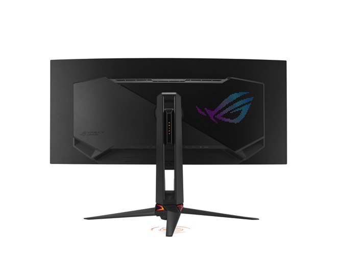 ASUS、世界初RGB OLED採用の34型湾曲ゲーミングモニター「ROG Swift