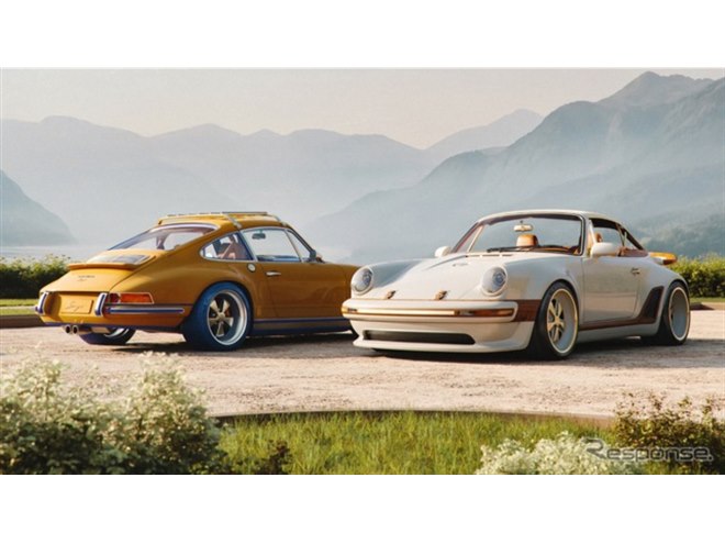 ルイ・ヴィトンとシンガー、特別なポルシェ『911』2台を公開…両社史上