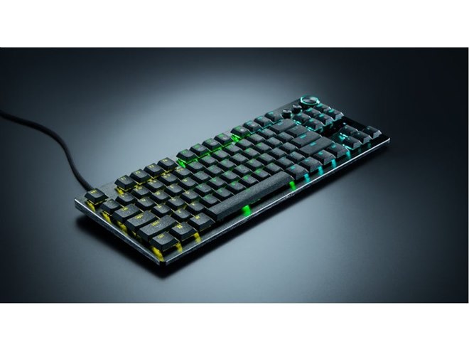 Razer、薄型アナログオプティカル搭載テンキーレスキーボード「Razer