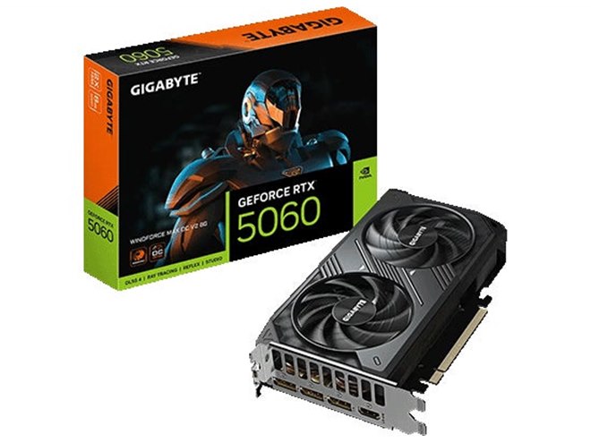 GIGABYTE、「GeForce RTX 5080/5060」を搭載したビデオカードのOC