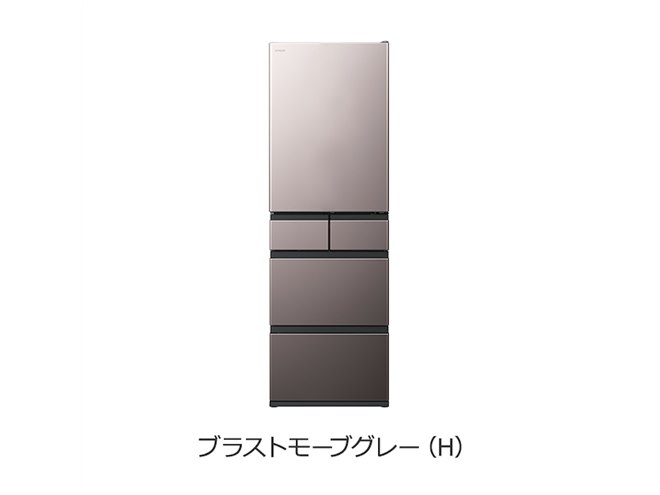 日立、本体幅60cmのスリムな設計と大容量470Lを両立させた片開き5ドア