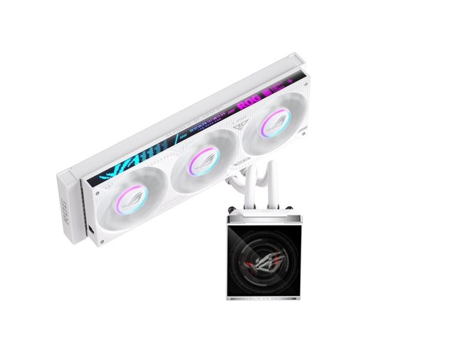 ASUS、5.08型カラー液晶を搭載した簡易水冷クーラー「ROG STRIX SLC IV