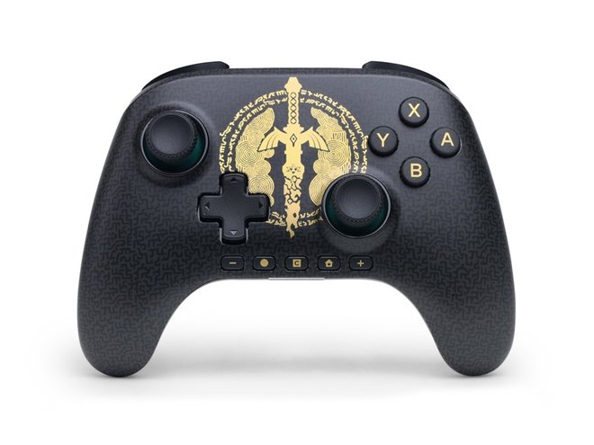 レアゼルダの伝説　スイッチ コントローラ　ブレスオブザワイルド　ティアキンリンク PowerA、Nintendo Switch 2 対応の「ゼルダの伝説 ティアーズ オブ ザ