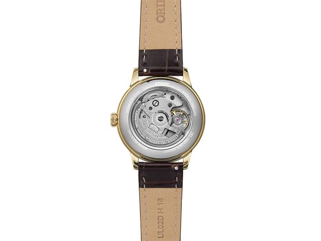 ORIENT バンビーノ 自動巻き時計 ブラウンレザーベルト オリエント、36.4mmケースを採用した自動巻き腕時計「オリエント