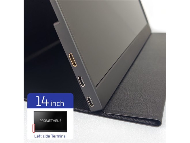 19,800円、モバイルモニター「PROMETHEUS MONITOR」の14型/15.6型