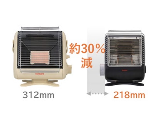 イワタニ、本体横幅を約30％小型化した「カセットガスストーブ “マイ暖