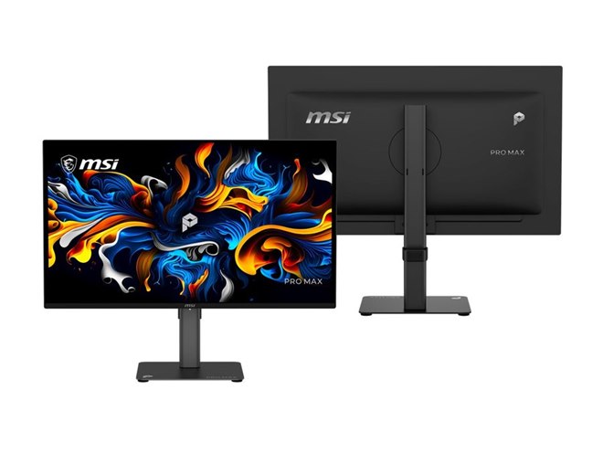 MSI、ビジネス・クリエイティブワーク向けQD-OLED搭載モニター「PRO