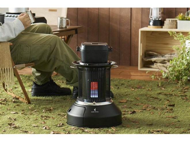 イワタニ、やかんが置ける屋内外兼用カセットガスストーブ「マル暖